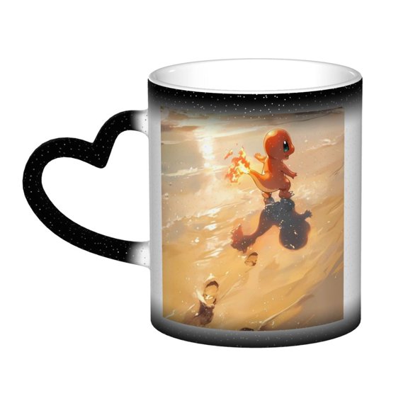 Charmander Color Changing Mug In The Sky Colour Changing Mug Print Ceramic Mug Tea Cup 11 Ounce - Gifts For Home Office Coffee Birthday Gift