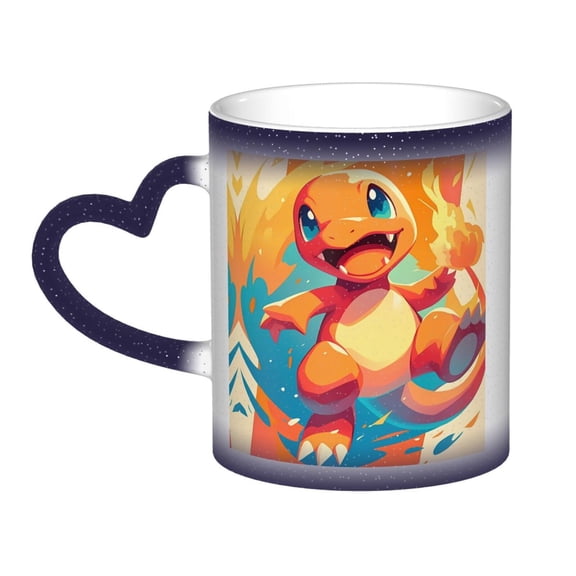 Charmander Color Changing Mug In The Sky Colour Changing Mug Print Ceramic Mug Tea Cup 11 Ounce - Gifts For Home Office Coffee Birthday Gift