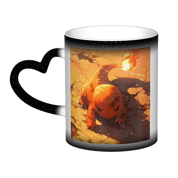 Charmander Color Changing Mug In The Sky Colour Changing Mug Print Ceramic Mug Tea Cup 11 Ounce - Gifts For Home Office Coffee Birthday Gift