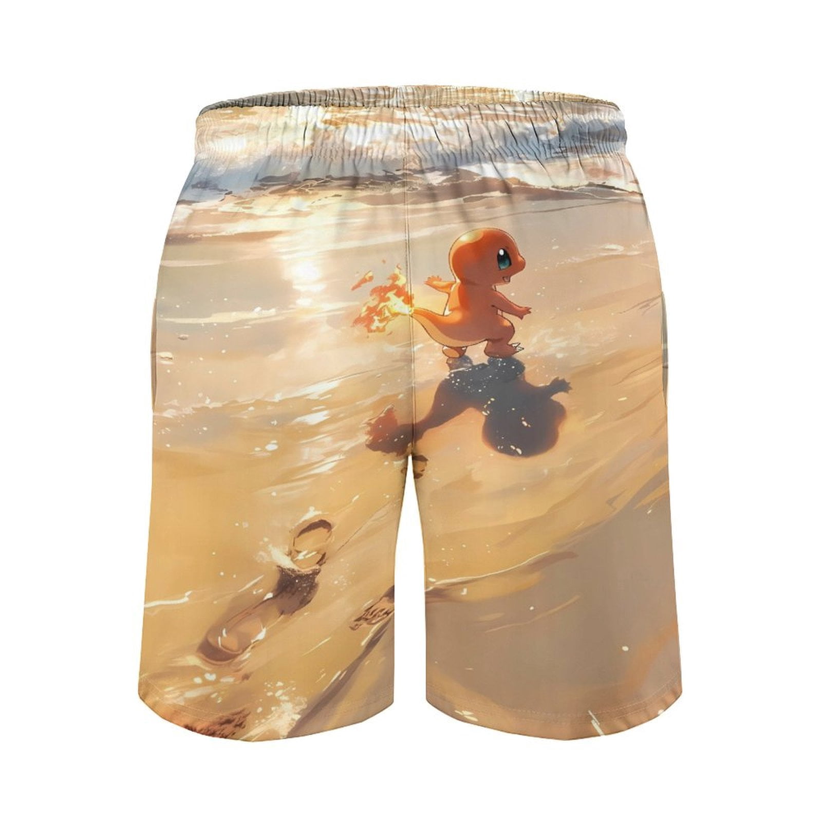 Charmander Men's Shorts Quick Dry 3D Printed Beach Men's Swim Trunks ...