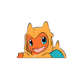 thumbnail image 1 of Charmander Sticker – The Perfect Cute Dragon with a Personal Touch, 1 of 5