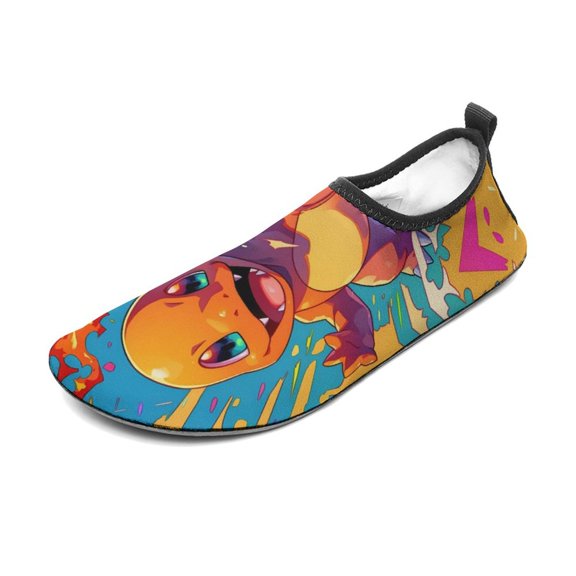 Charmander Water Shoes Beach Swim Barefoot Quick Dry Aqua Socks, Non-Slip Sporty Water Shoes for Men Women 5/6women