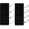 thumbnail image 1 of Charmark L Shaped Colorful CZ Diamond & Stainless Steel Nose Studs Rings, 120-Piece, 1 of 8