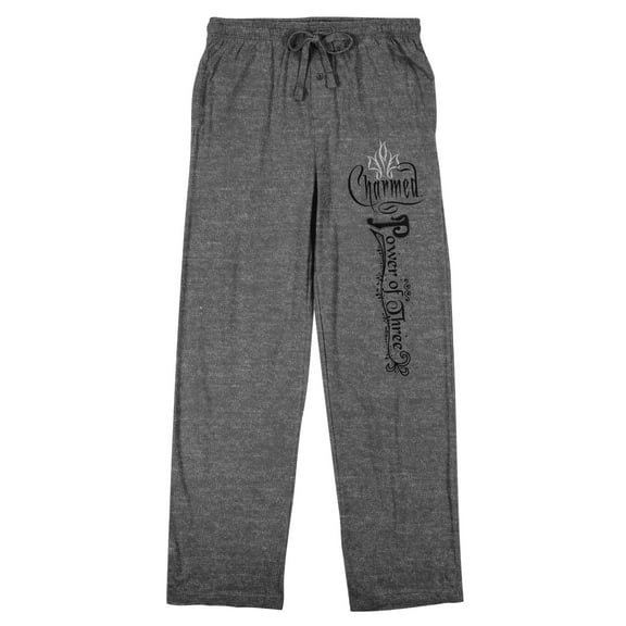 Charmed 1998 Power Of Three Men's Gray Heather Sleep Pajama Pants-Large