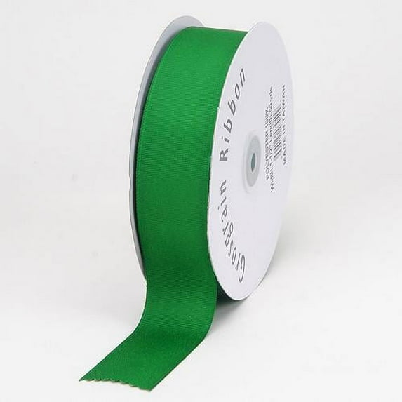 Charmed 3/8" 100% Polyester Double Face Grosgrain Ribbon; High Quality; 50 Yards; Emerald Green
