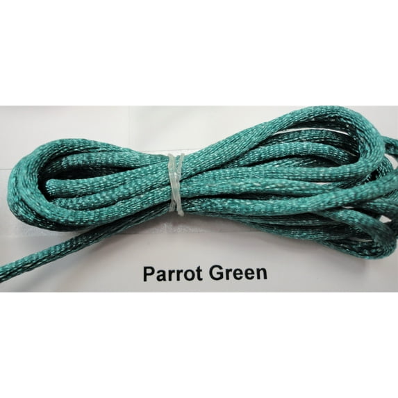 Charmed 3mm Ragtail Cord Chinese Knots; 200 Yards/Roll; 100% Polyester; Parrot Green