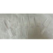 Charmed 5.5  Mini Clear Acrylic Plastic Kitchen Scoops for Weddings Candy Dessert 12 Counts