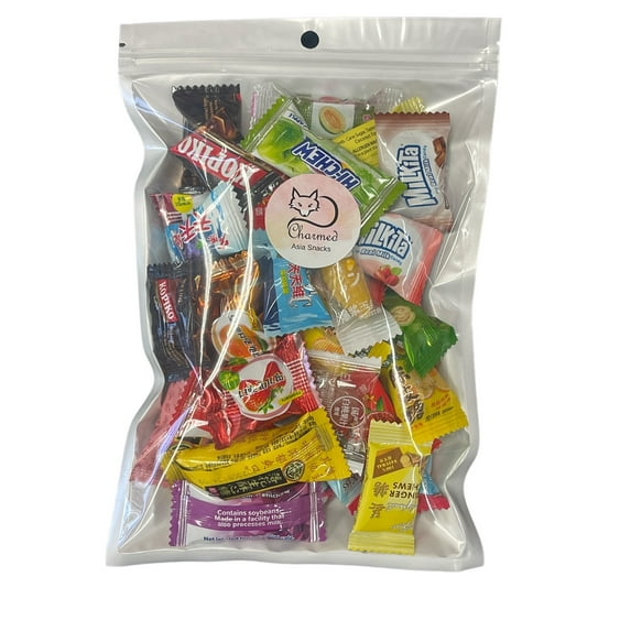 Charmed Asian Candy Bag , Korean , Japanese, Vietnam China, Taiwan Variety Taste Candy- 35 Counts