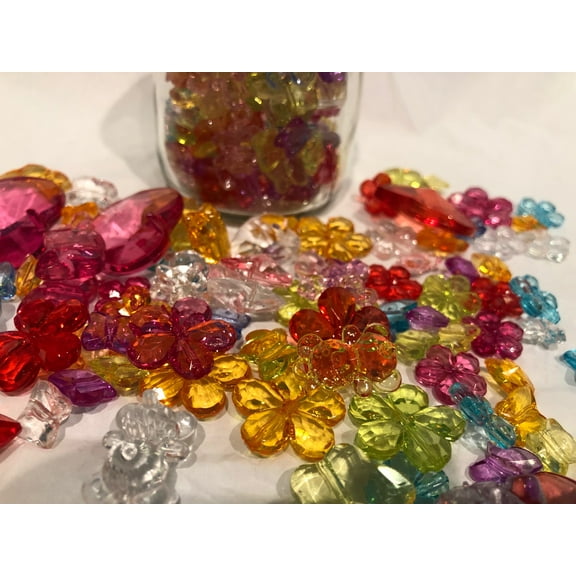 Charmed Assorted Acrylic Crystal Bead; 4oz (158-167 pieces)