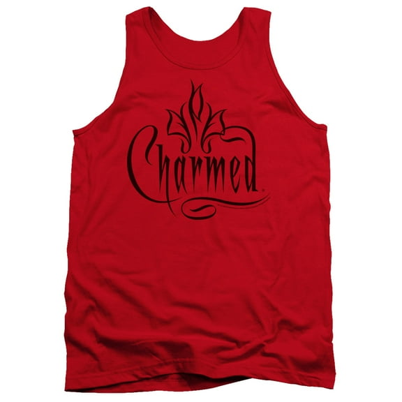 Charmed Charmed Logo Adult Tank Top Red