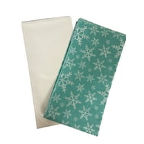 Charmed Christmas Tissue Paper (Printed & Solid) 10 Sheets 20"x20"; Snow Flake