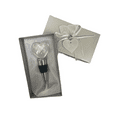 thumbnail image 1 of Charmed Crstal Heart Wine Bottle Stopper Wedding Bridal Shower Party Favors; Set of 2 Counts, 1 of 3
