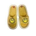 thumbnail image 1 of Charmed Emoji Smiley Face Slippers for Women Anti-Slip Soft Plush Comfy Indoor Slippers Size 9/10, 1 of 3