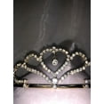 thumbnail image 1 of Charmed Heart Shape Tiara with Rhine stone Dangling; SWEET 15/16, BAPTISM, 1ST COMMUNION, WEDDING THEME, 1 of 3
