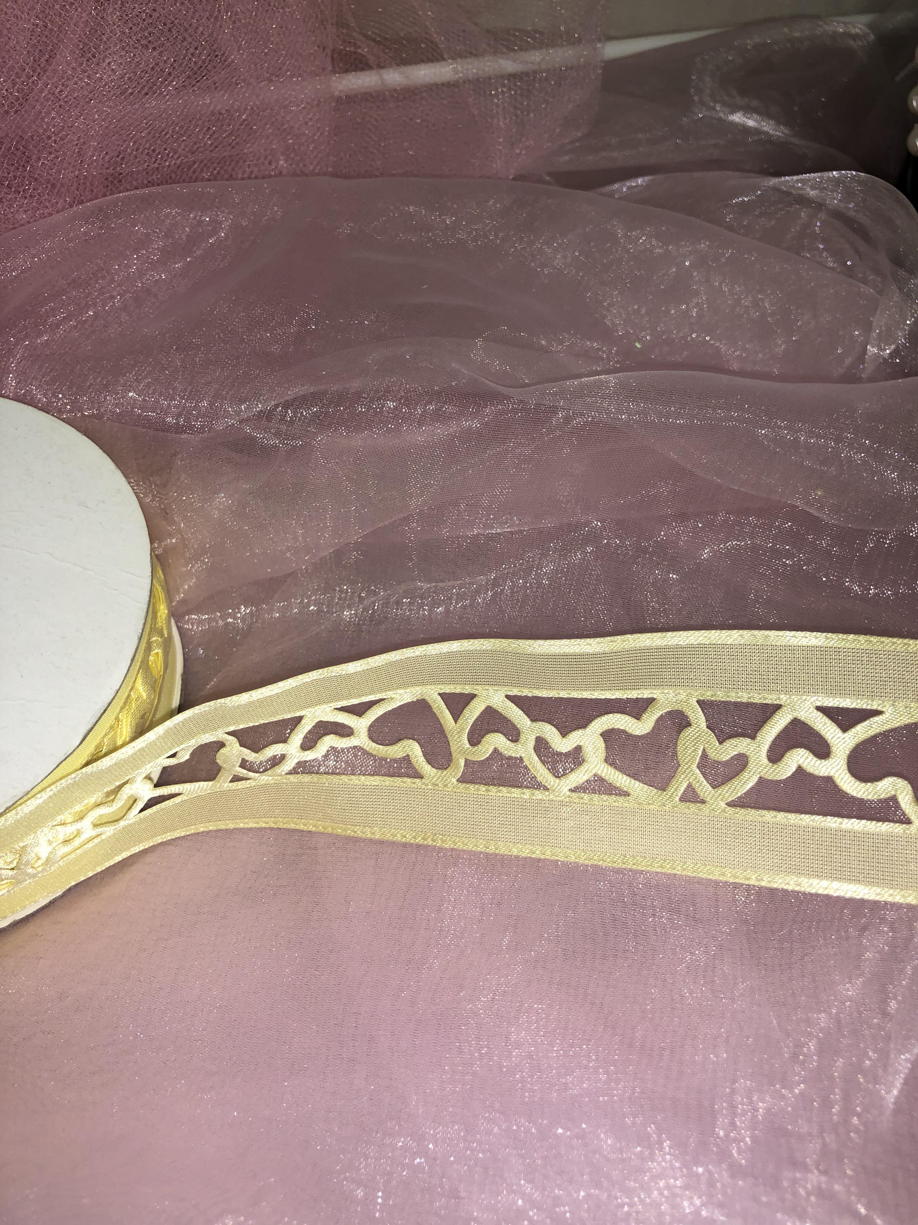 Heart Cut Out Ribbon Charmed Love of Your Heart Oraganza cut out ribbon; 1 1/2