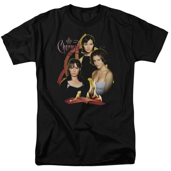 Charmed Original Three Adult 18/1 T-Shirt Black