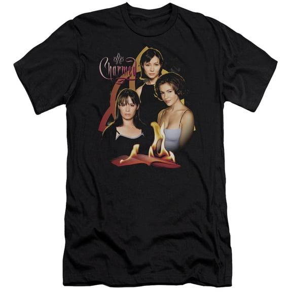 Charmed Original Three Adult 30/1 T-Shirt Black