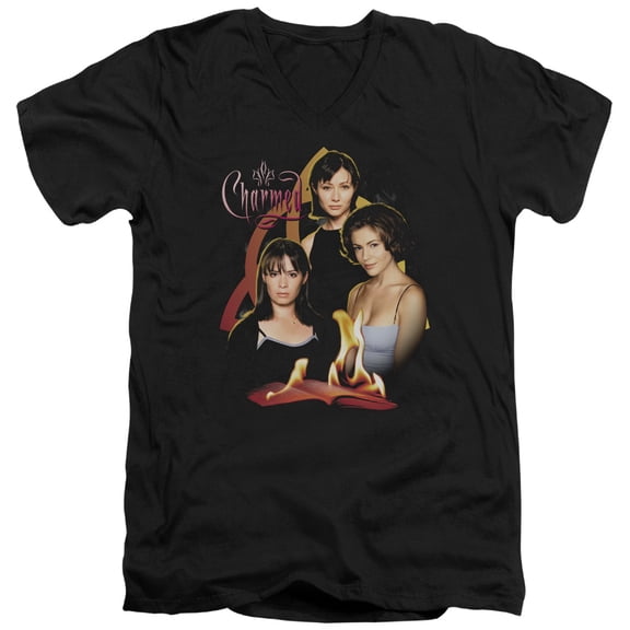 Charmed - Original Three - Slim Fit V Neck Shirt - Large