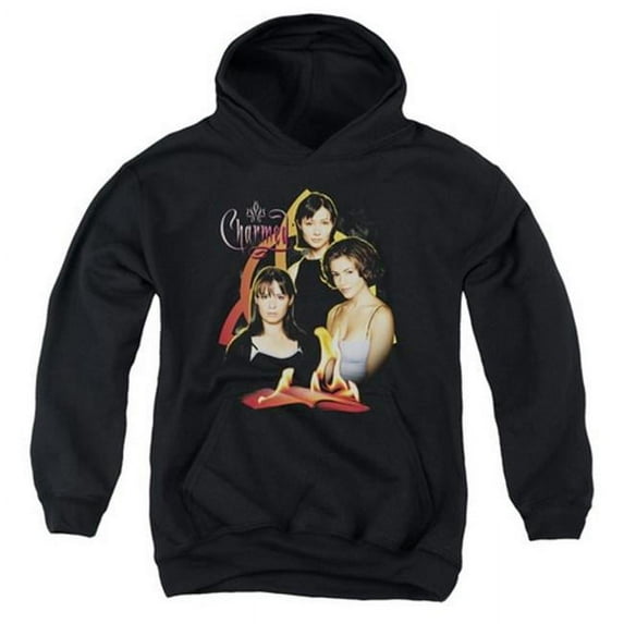 Charmed-Original Three - Youth Pull-Over Hoodie - Black- Extra Large