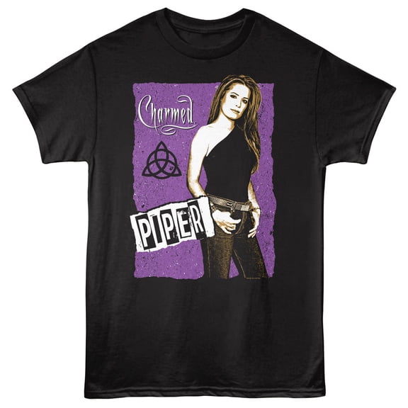 Charmed Piper Halliwell Men's T Shirt (Black, AdultXL)