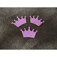 thumbnail image 1 of Charmed Purple Wooden Crown Ornaments for Little Prince/Princess Themed, Baby Shower Decor, 20 Pieces, 1 of 1
