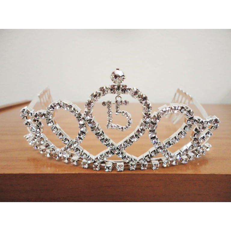 2.5 - Queen Silver Crown Tiara - Sweet 16 Crown - Quince Crown Tiara – SHIPPING