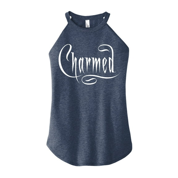 Charmed - Simple Logo - Juniors High Neck Tank Top
