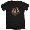 thumbnail image 1 of Charmed Smokin Adult V-Neck T-Shirt Black, 1 of 1