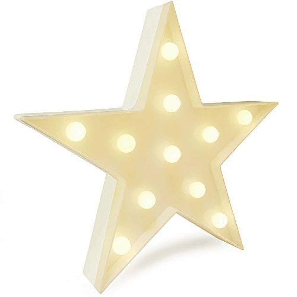 Charmed Star 3d Led Night Lights Warm White Lights 11.5