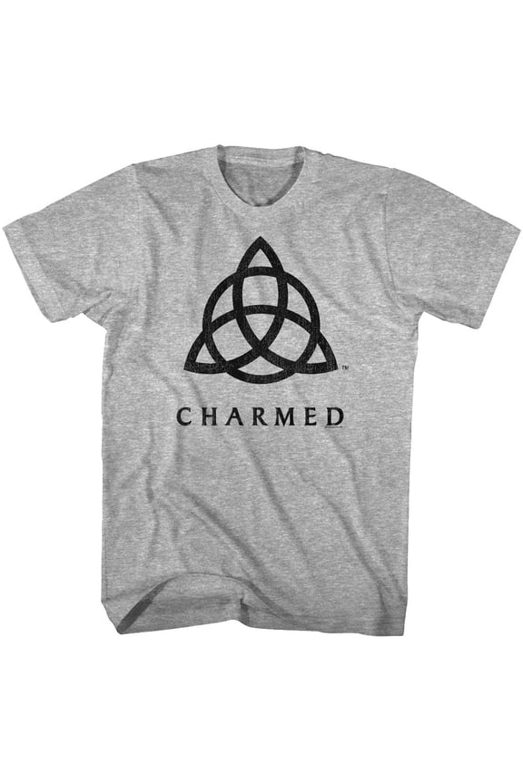 Charmed Celtic Trinity Knot Men's T Shirt (GraphiteGrayHeather, Adult3XL)