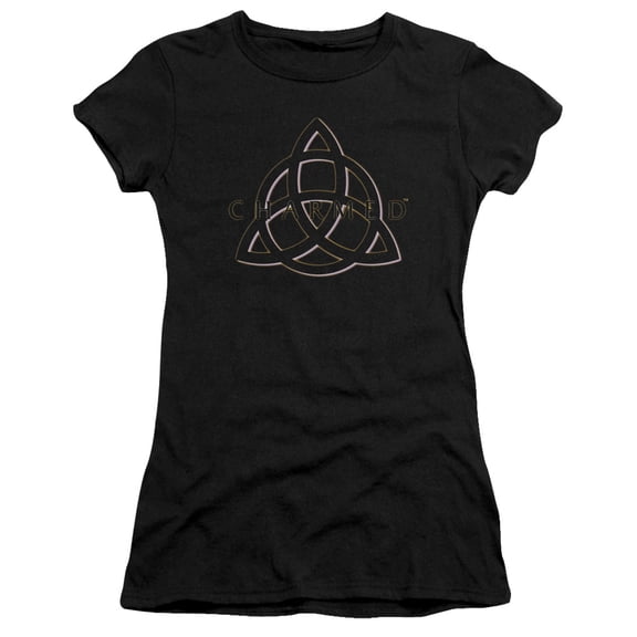 Charmed - Triple Linked Logo - Juniors Teen Girls Cap Sleeve Shirt - Large