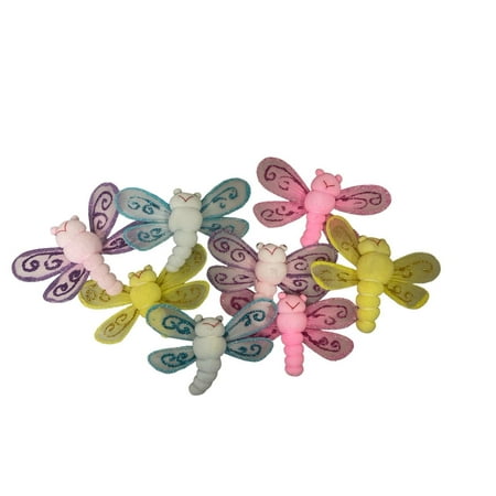 Charmed Wired 3-D Nylon Mesh Dragonfly DIY Crafts Home Decor 12 Counts 4.5"