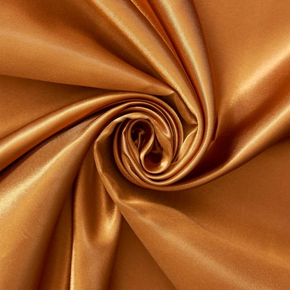 Charmeuse Bridal Satin Fabric for Wedding Dress 60" inches By the Yard Charmuse (Copper)