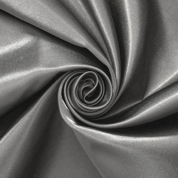 Charmeuse Bridal Satin Fabric for Wedding Dress 60" inches By the Yard Charmuse (Grey)