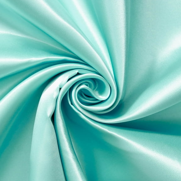 Charmeuse Bridal Satin Fabric for Wedding Dress 60" inches By the Yard Charmuse (Seafoam)