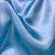 Charmeuse Bridal Satin Fabric for Wedding Dress 60 inches By the Yard Charmuse Sky Blue