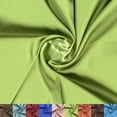 thumbnail image 1 of LitLook Charmeuse Satin Fabric by the Yard - 60" Wide Smooth and Silky Charmeuse Fabric for Bridal Wear, Gowns - 100% Polyester - Lime, 1 of 6