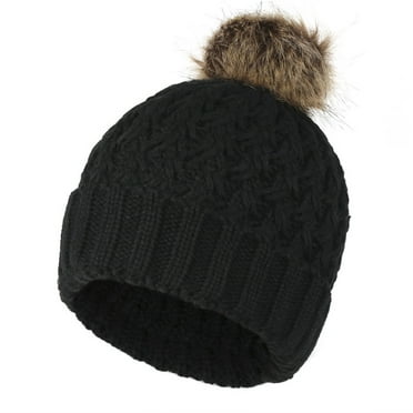 Charmgo Baseball Cap Clearance, 2024 Outdoor Winter Adult Neutral Keep Warm Hats Pineapple Knitted Woolen Hat Trucker Hat, Top Hats for Women Black