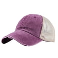 thumbnail image 1 of Charmgo Baseball Cap Clearance, Buns Plain Cap Ponytail Visor Trucker Unisex Baseball Hat Messy Baseball Caps Trucker Hats Women, Hats for Men Wine One size, 1 of 9