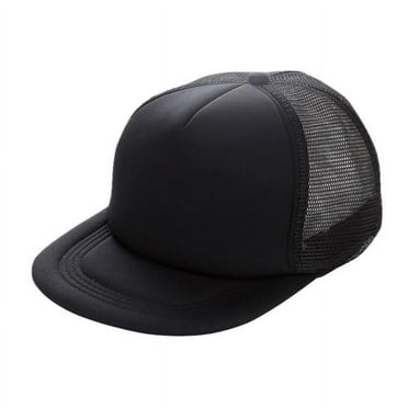 Charmgo Baseball Cap Clearance, Unisex Mesh Baseball Cap Hat Blank Visor Hat Adjustable Trucker Hat, Top Hats for Women Black