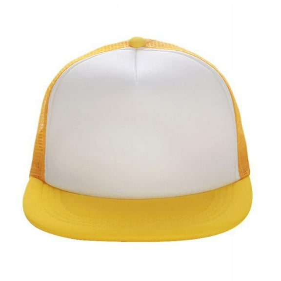 Charmgo Baseball Cap Clearance, Unisex Mesh Baseball Cap Hat Blank Visor Hat Adjustable Ye Trucker Hat, Top Hats for Women Yellow