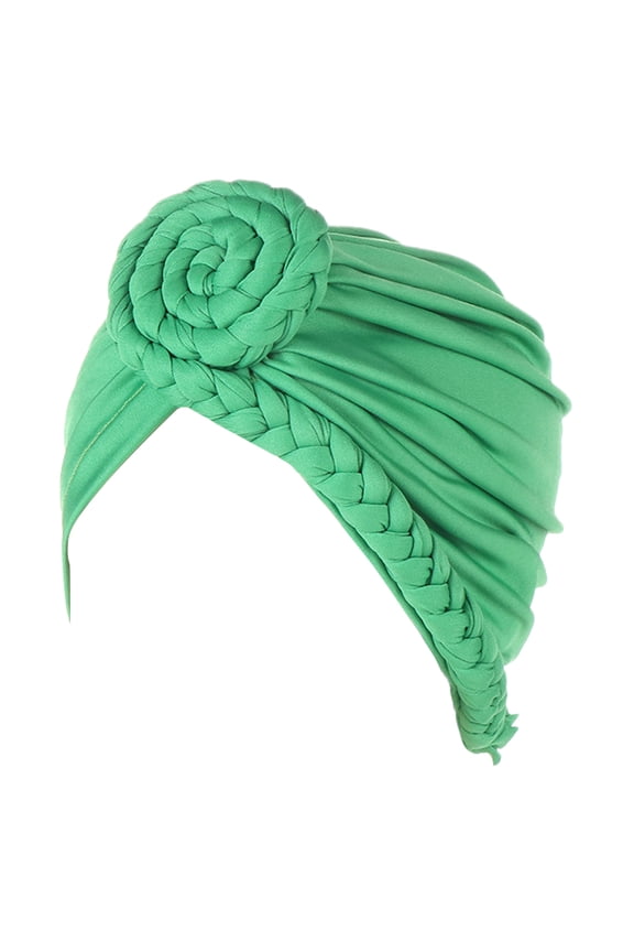 Baseball Cap Clearance, Women Braid Turban Hats Hat Cap Hair Bonnet Head Scarf Wrap Cover Trucker Hat, Top Hats for Women Green
