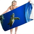 thumbnail image 1 of Charmgo Beach Towel, Extra Large Absorbent No Sand Thick Microfiber Cute Ocean Beach Towel 75Cm X 10Cm Suitable for Men Ladies and Girls Beach Towels Oversized Bath Towels Dark Blue One Size, 1 of 3