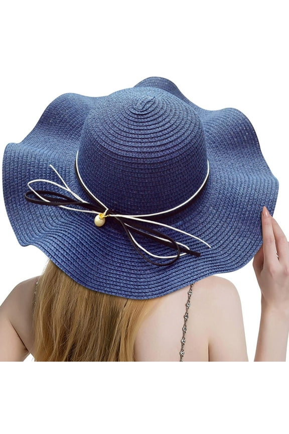 Bucket Hat Clearance, Women Summer Wide Straw Hat Beach Foldable Sun Hats Floppy Roll Up Protection Sun Cap Upf 50+ Caps Beach Hats for Women Sun Hats for Women B