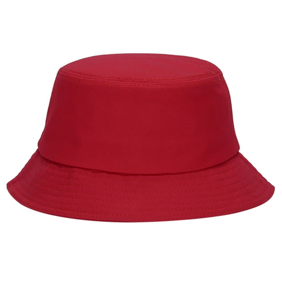 Charmgo Bucket Hats Clearance, Fashion Cotton Fishing Wide Brim Visor Men Sun Hunting Summer Camping Cap Sun Hats for Women, Beach Hats for Women Red One Size