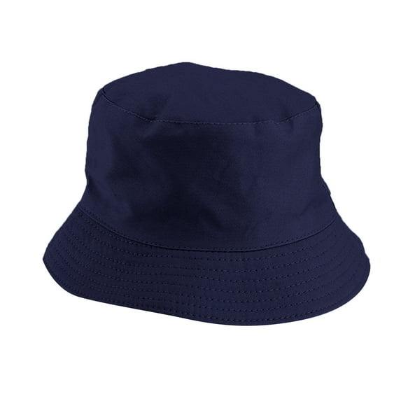 Charmgo Bucket Hats Clearance, Unisex Double Side Wear Reversible Bucket Hat Trendy Cotton Twill Canvas Sun Fishing Hat Fashion Cap Sun Hats for Women, Beach Hats for Women Navy One Size
