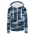 thumbnail image 1 of Charmgo Camo Hoodie Women, Women's Fall Jacket Oversized Sweatshirt with Pocket Casual Drawstring Clothing Zipper Track Jacket Long Sleeve Hooded Top Zip Up Hoodie Women, Purple Hoodies for Women S, 1 of 2