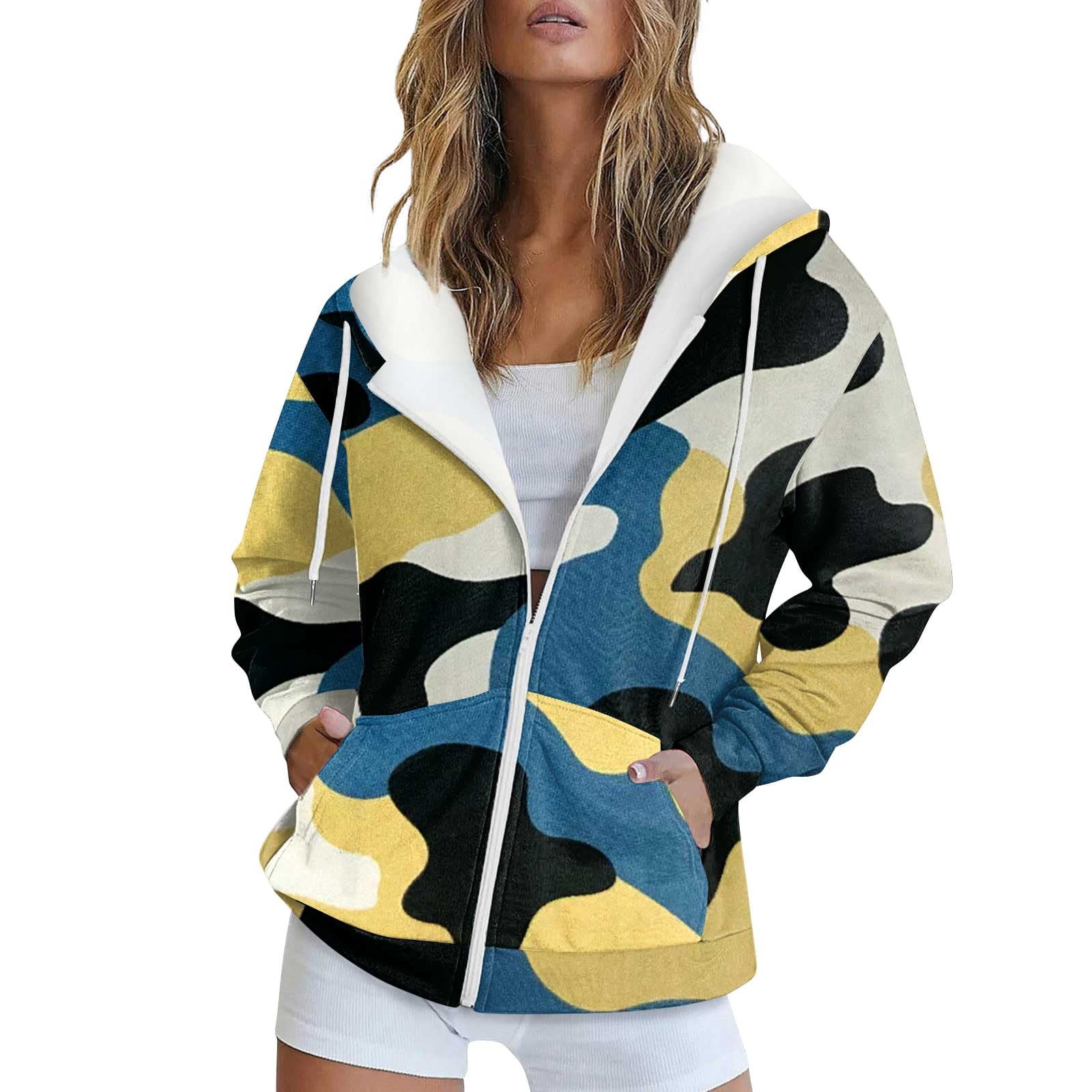 Purple Camo Print Women's Bomber Jacket