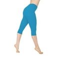 thumbnail image 1 of Charmgo Capri Leggings for Women Clearance, Women Skinny Loose Anti Exposure Absorption Sweat Stretchy Ultra Light Running Fitness Yoga Shorts, Leggings for Women Mint Green L, 1 of 4