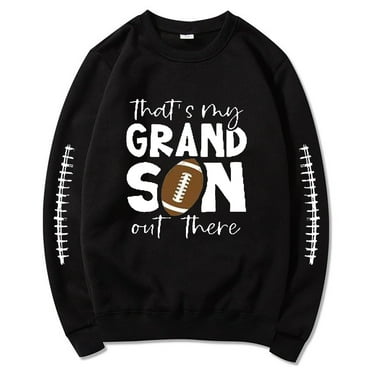 Charmgo Clearance Womens Sweatshirt, Retro Football Season Sweatshirt Football Mom Shirts Women Crewneck Sunday Funday Game Day Sweatshirt Women, Black Sweatshirts for Women L